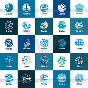 Logo globe - royalty-free vector clipart