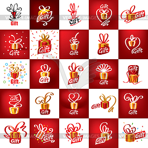 Logo gift - vector clip art