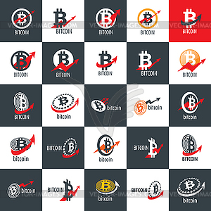 Icon bitcoin - vector clip art