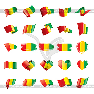 Guinea flag, - vector clipart