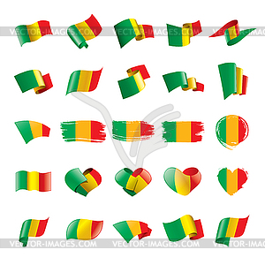 Mali flag - vector clipart