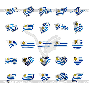 Uruguay flag, - vector clipart