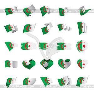 Algeria flag, - vector clip art