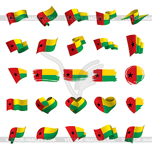 Guinea Bissau flag, - vector clipart