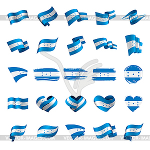 Honduras flag, - vector clip art