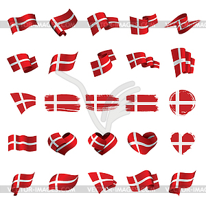 Danmark flag, - vector image