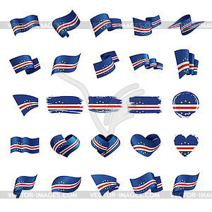 Cape Verde flag, - vector clipart