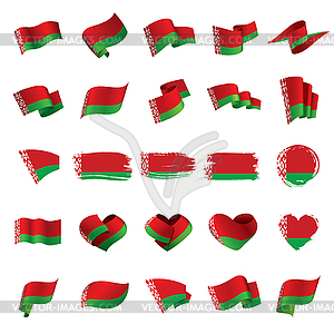 Белорусский флаг, - векторное изображение EPS