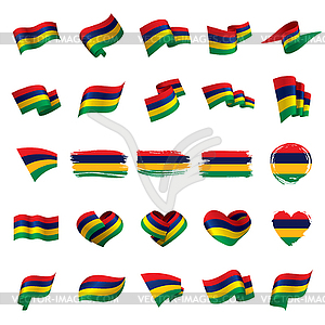 Mauritius flag, - vector image