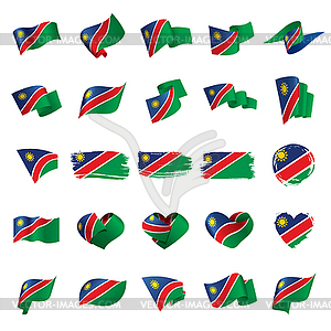 Namibia flag, - vector image