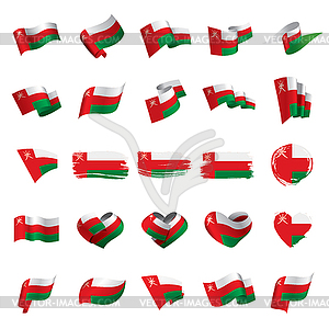 Oman flag, - vector image