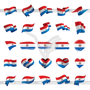 Paraguay flag, - vector image