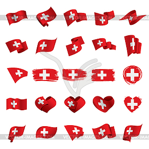 Switzerland flag, - vector image