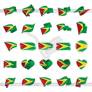 Guyana flag, - vector image