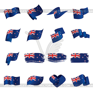 New Zealand flag, - vector clipart / vector image