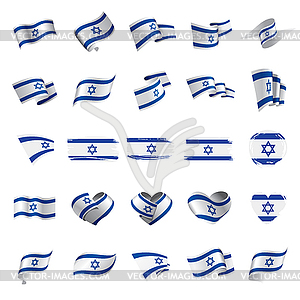 Израильский флаг, - клипарт в векторном виде