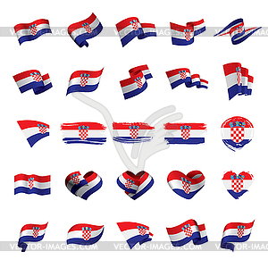 Croatia flag, - vector clipart