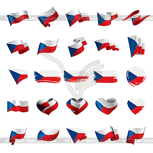 Czechia flag, - vector clipart / vector image