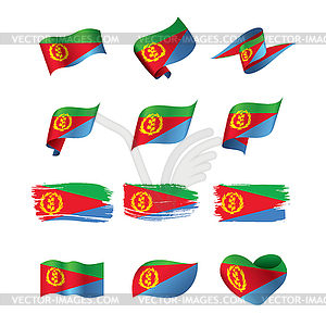 Eritrea flag, - vector image