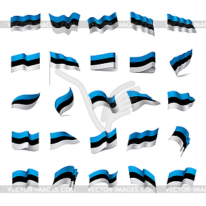 Estonia flag, - stock vector clipart