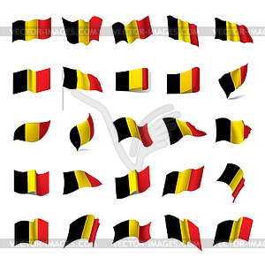 Flag of Belgium, - vector clipart