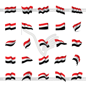 Yemeni flag, - vector image