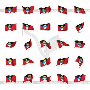 Flag of Antigua and Barbuda - vector image