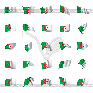 Algeria flag, - vector clipart