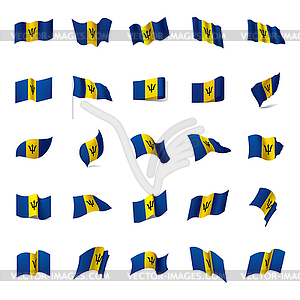 Barbados flag, - vector image