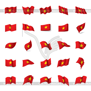 Vietnam flag, - vector clipart