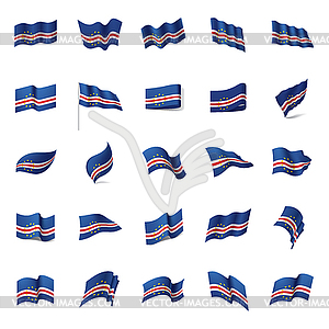 Cape Verde flag, - vector clipart