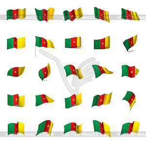 Cameroon flag, - vector clipart