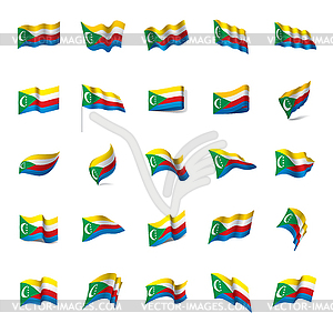 Comoros flag, - vector clipart