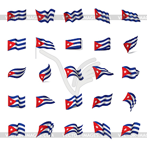 Cuba flag, - vector clipart / vector image