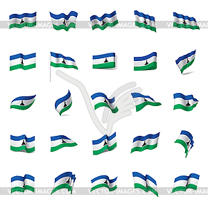 Lesotho flag, - vector clip art