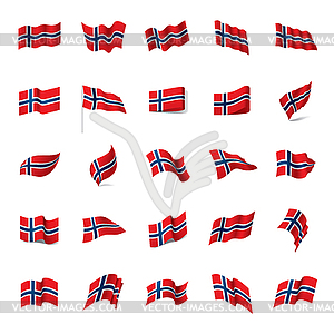 Norway flag, - vector clipart / vector image