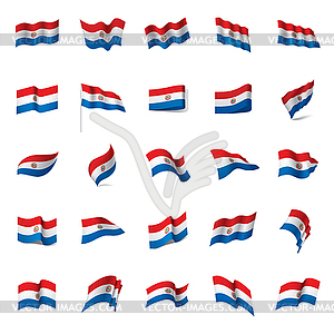 Paraguay flag, - vector clipart