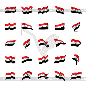 Syria flag, - vector clip art