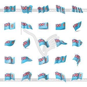 Fiji flag, - vector clipart