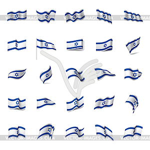 Israel flag, - vector clipart