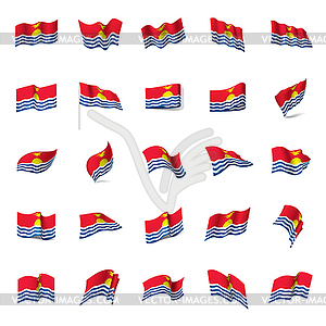 Kiribati flag, - stock vector clipart