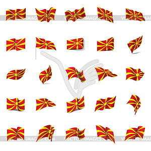 Macedonia flag, - vector clip art