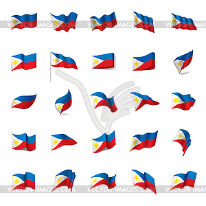 Philippines flag, - vector image