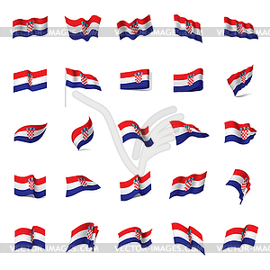 Croatia flag, - vector EPS clipart