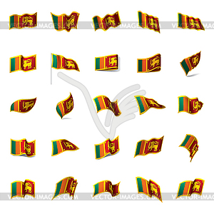 Sri Lanka flag, - stock vector clipart