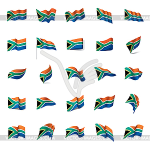 South africa flag, - vector image