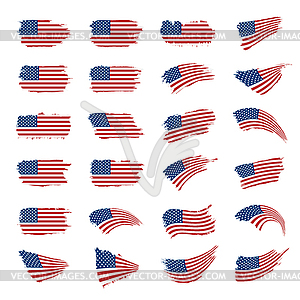 Флаг США - изображение векторного клипарта