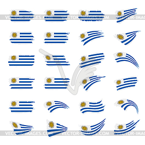 Uruguay flag, - stock vector clipart