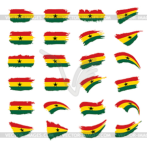 Ghana flag, - vector image
