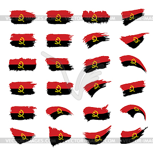 Angola flag, - vector image